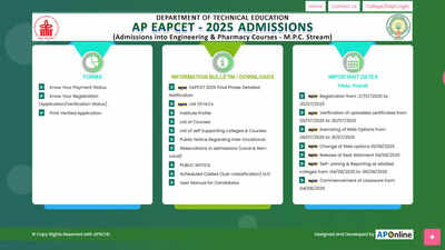 AP EAMCET 2025 final phase seat allotment result out today at eapcet-sche.aptonline.in