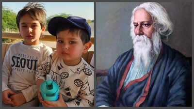 Did you know Kareena Kapoor and Saif Ali Khan’s son Taimur Ali Khan and Jeh Ali Khan are related to Rabindranath Tagore by blood? |