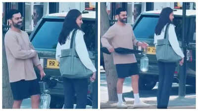 Virat Kohli and Anushka Sharma are all smiles as they enjoy a day out together in London; Fans SHOCKED as couple stops to talk to locals – WATCH |