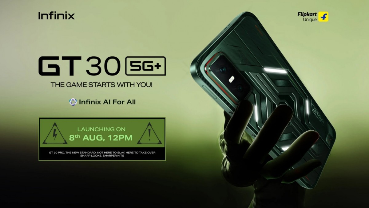 Infinix shares even more of the GT 30’s specs ahead of the official unveiling