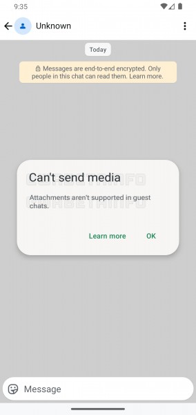 WhatsApp is testing a new guest chats feature