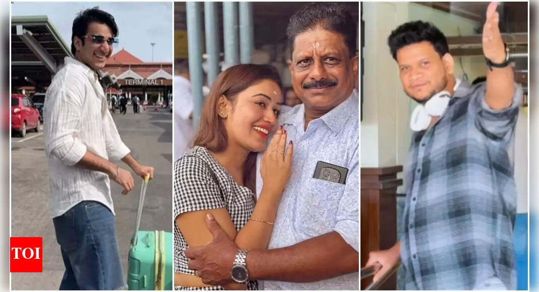 From emotional goodbyes to confident walks: A look at Bigg Boss Malayalam 7 contestants’ airport moments before the show
