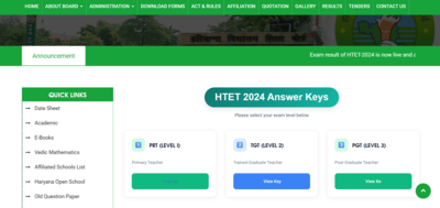 HTET answer key 2025 released at bseh.org.in: Direct link to download here