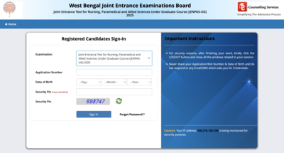 WBJEEB JENPAS UG result 2025 released at wbjeeb.nic.in: Check direct link to download rank card here