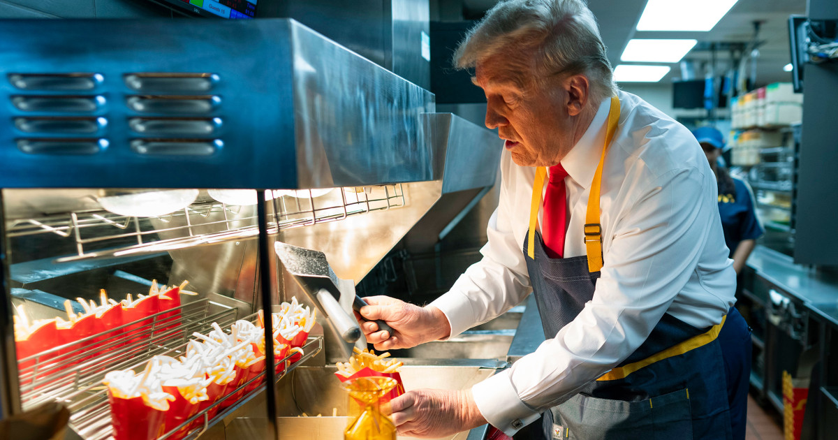 Trump served McDonald’s to connect with voters. Now, many feel they can’t afford it.