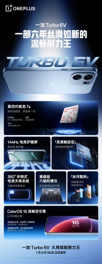 OnePlus reveals the Turbo 6V’s main specs ahead of its imminent announcement