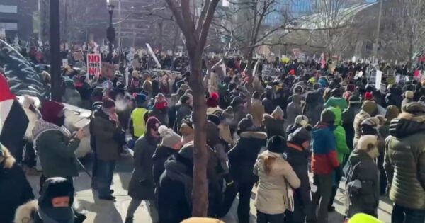 Thousands at anti-ICE protest in Minneapolis