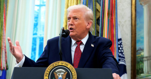 Trump’s approval rating takes a hit in his first year back in office