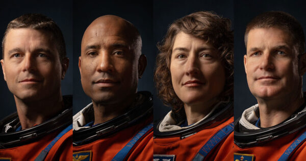 Reid Wiseman, Christina Koch, Victor Glover and Jeremy Hansen