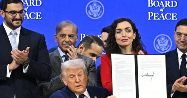 Trump signs ‘Board of Peace’ charter in Davos