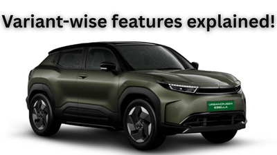 Toyota Urban Cruiser Ebella: Variant-wise features explained