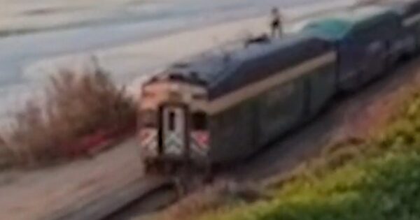 Teens arrested after ‘train surfing’ video goes viral