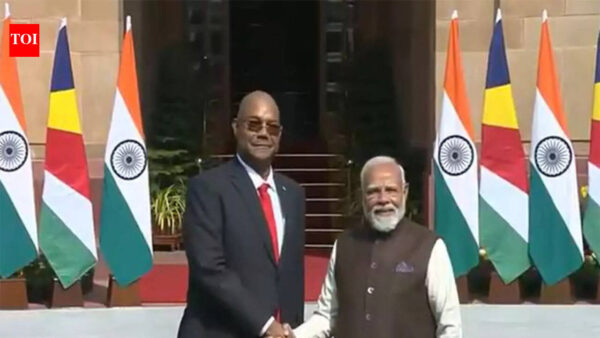 Prime Minister Narendra Modi meets Seychelles President Patrick Herminie | India News
