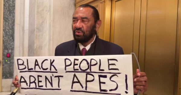 Rep. Al Green defends sign that led to his ejection from 2026 State of the Union
