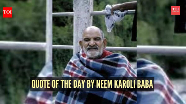 Quote of the day by Neem Karoli Baba: “It is very difficult to know exactly what good should come out of a…”