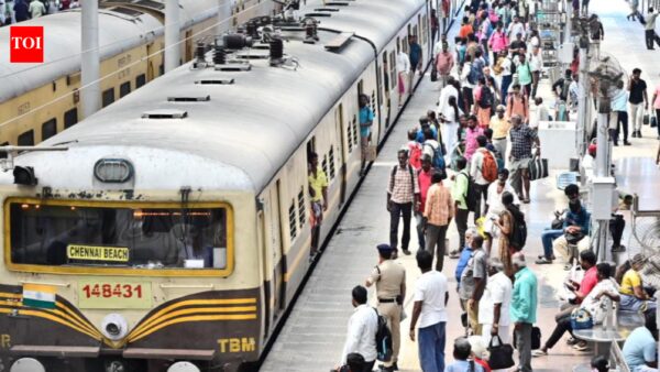 Chennai suburban train travel woes: Railways to run 20 fast locals between Tambaram and Beach with these three stoppages en route | Chennai News