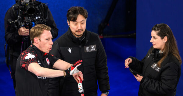 Canada and Sweden’s curling teams hurl swears at each other after a cheating accusation