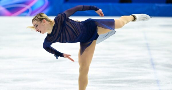 Amber Glenn finishes just off the podium after a high-scoring free skate