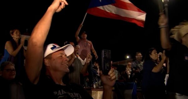 Spectators gather in Bad Bunny’s hometown to watch the halftime show