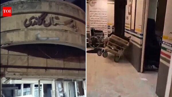 Watch: Chaos erupts at Tehran’s Gandhi Hospital after airstrike