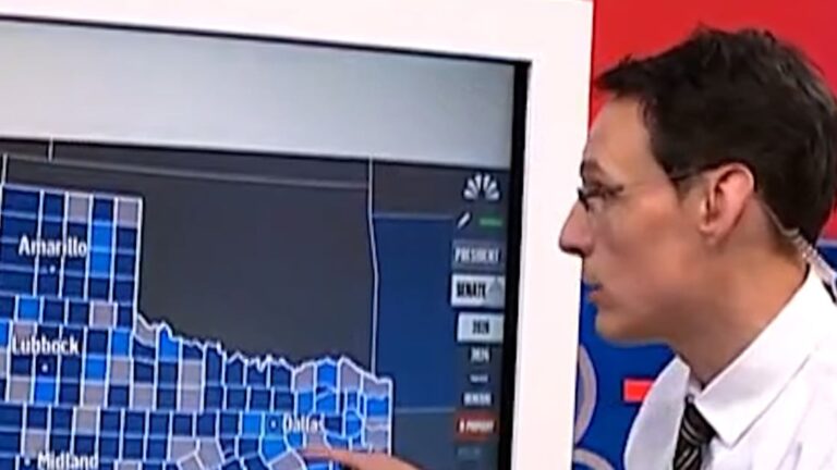 Steve Kornacki reacts to incoming vote numbers in Texas