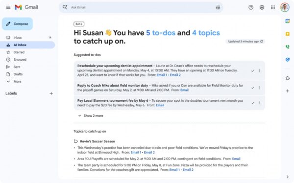 Gmail’s AI Inbox is now more widely available but will cost you