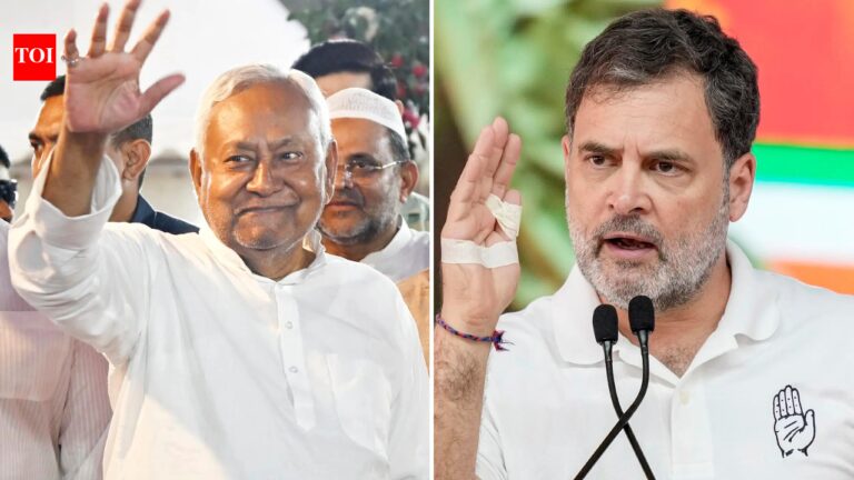 Nitish Kumar: ‘Nitish Kumar was compromised’: Rahul Gandhi’s big claim on NDA’s decision behind ‘Sushasan Babu’s’ Bihar exit | India News