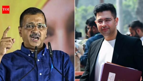 ‘BJP has betrayed Punjabis again’: Arvind Kejriwal after Raghav Chadha leads major AAP exodus | India News