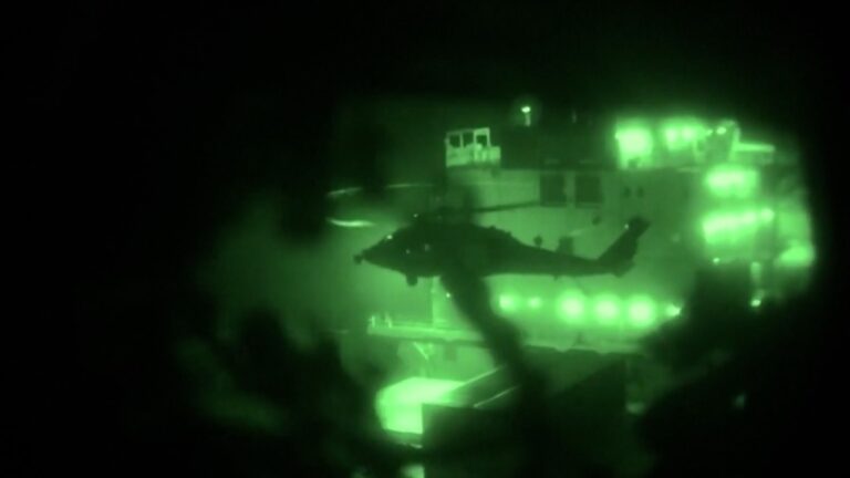 U.S. Marines board and seize Iranian-flagged cargo ship