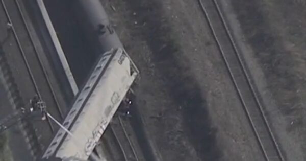 Freight train derails in New Jersey