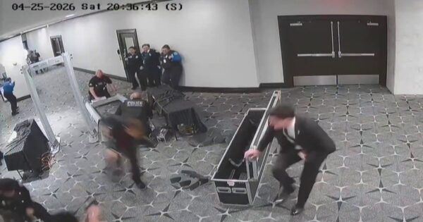 White House Correspondents’ Dinner suspect seen running through security in new video
