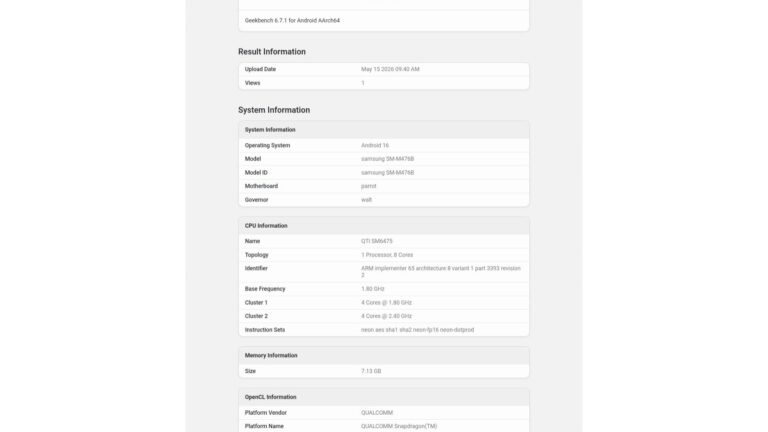 Samsung Galaxy M47 runs Geekbench, reveals the chipset powering it