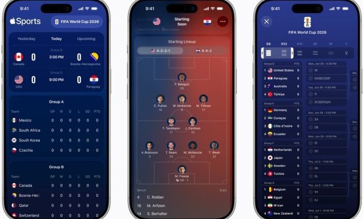 Apple Sports app expands to more than 90 new countries and regions, gets features for FIFA World Cup 2026