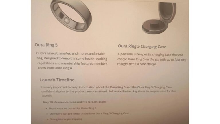 Oura Ring 5 launch date leaks and it’s next week
