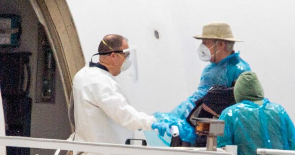 Passengers disembark from hantavirus-stricken cruise