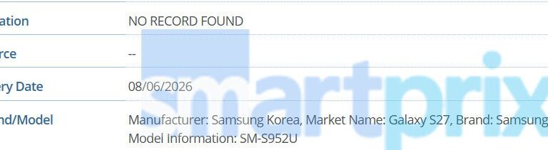 Samsung Galaxy S27 surfaces for the first time