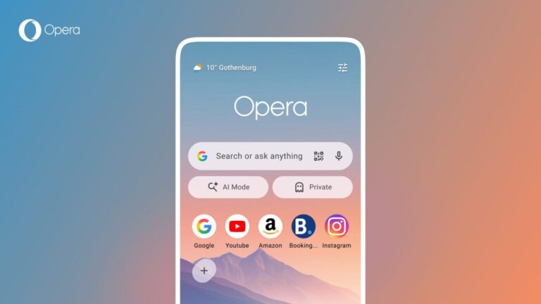 Opera for Android updated with a new start page and football hub