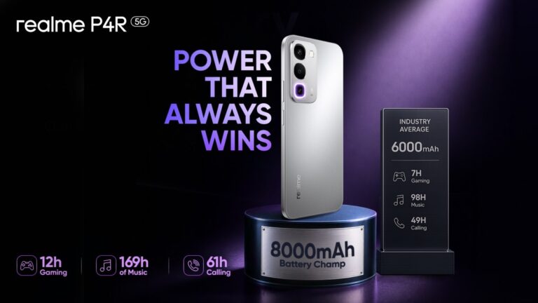 The Realme P4R launches with an 8,000mAh battery and an affordable price