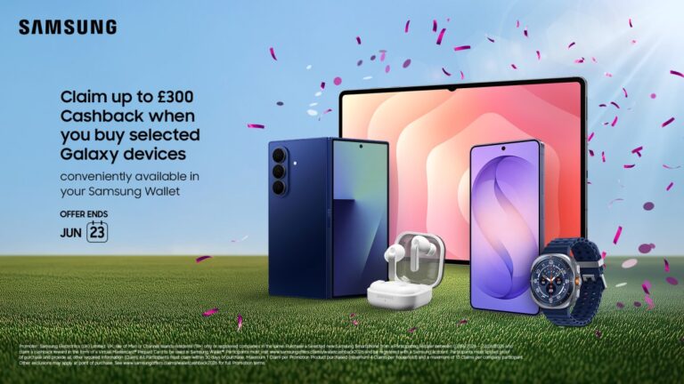Samsung UK is offering up to £300 cashback on select phones, tablets, watches and buds