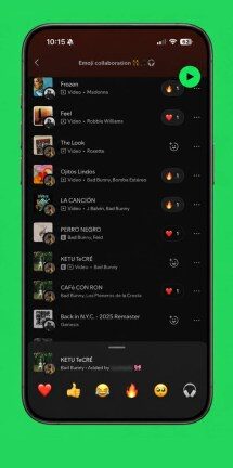 Spotify adds emoji reactions to collaborative playlists