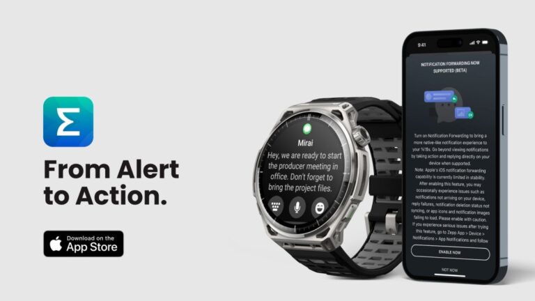 Amazfit launches a beta feature for iOS notification forwarding