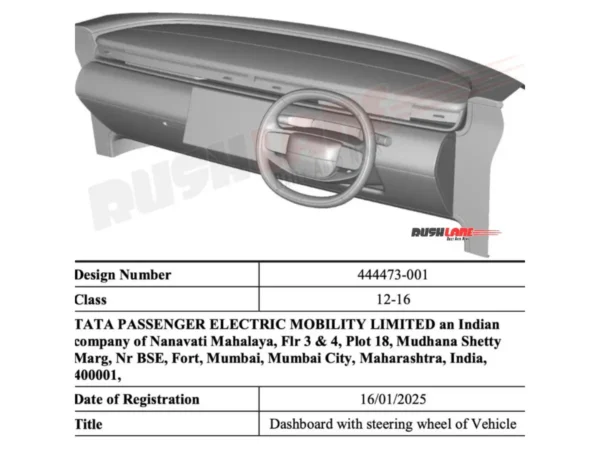 Tata Avinya Dashboard Design Patent Leaked