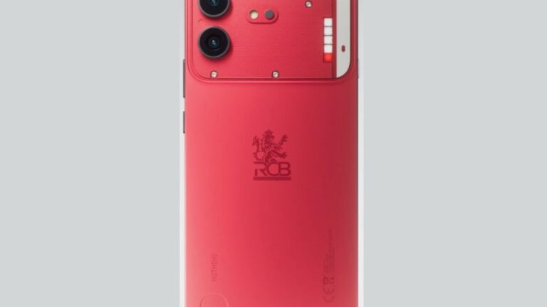 Nothing Phone (4b) RCB edition design officially revealed