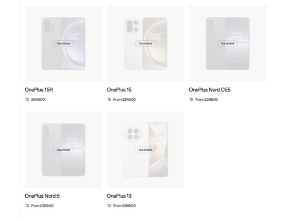 OnePlus devices are out of stock in another market