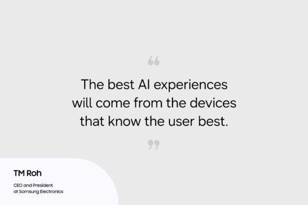 Samsung CEO talks the future of AI: where AI meets people