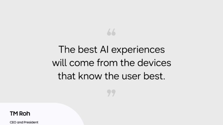Samsung CEO talks the future of AI: where AI meets people