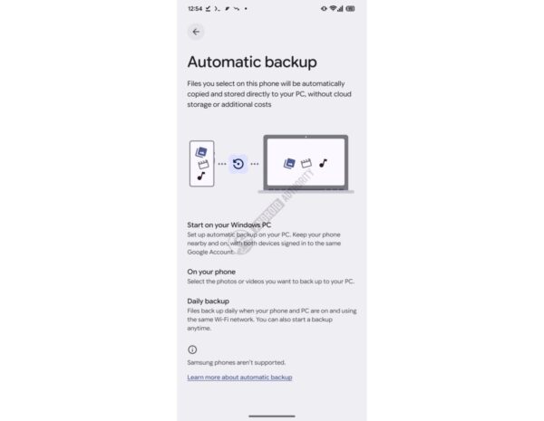 Android’s upcoming automatic backup to PC feature excludes Samsung devices