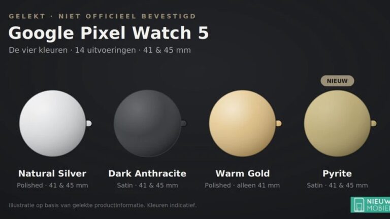 Pixel Watch 5 colors and pricing leak ahead of launch