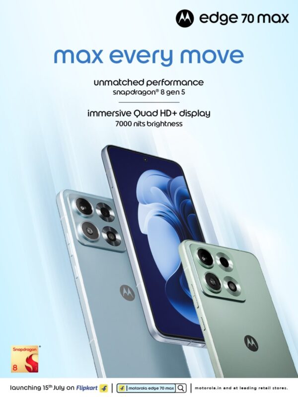 Motorola Edge 70 Max launch date and key specs revealed