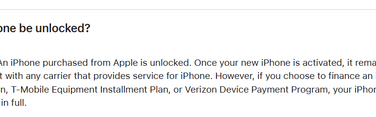 Carrier-financed iPhones in the US now get locked to that carrier